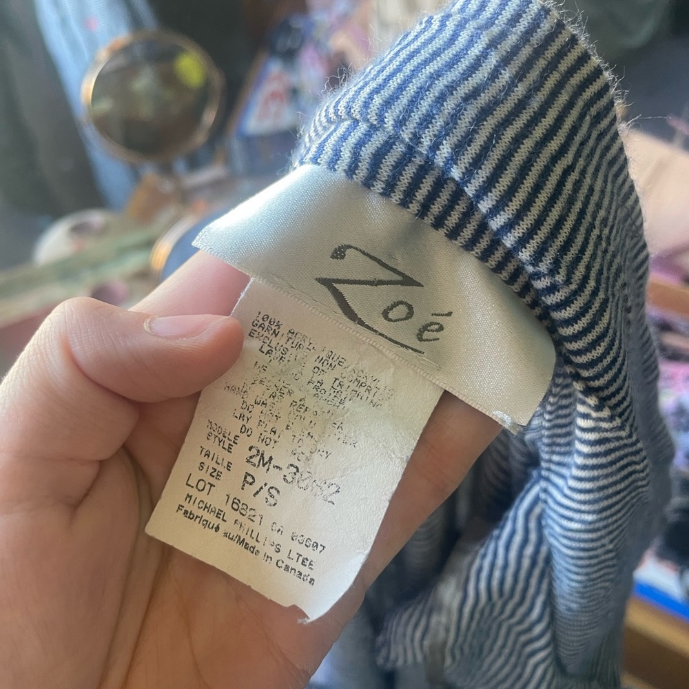 Zoe’s striped button up